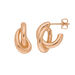 Creole Double, 18 K Rosegold vergoldet 