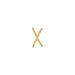Earcuff Cross CZ, 18 K Gelbgold vergoldet 