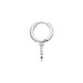 Single Creole CLOVER/Zirkonia, 925 Sterlingsilber 