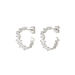 Creole ICE CUBE, Zirkonia, 925 Sterlingsilber, rhodiniert 