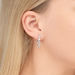 Creole ICE CUBE, Zirkonia, 925 Sterlingsilber, rhodiniert 