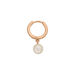 Single Creole PEARL, 18 K Rosegold vergoldet 