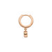 Single Creole PURE, 18 K Rosegold vergoldet 