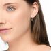 Single Creole CLOVER/Zirkonia, 18 K Rosegold vergoldet 