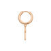 Single Creole CROSS/Zirkonia, 18 K Rosegold vergoldet 