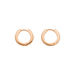 Mini-Klappcreolen, 18 K Rosegold vergoldet 