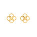 Ohrstecker Clover Charm, 18 K Gelbgold vergoldet 