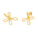 Ohrstecker Blossom, gro�, 18 K Gelbgold vergoldet 