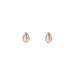 Ohrstecker Drop, Rosenquarz, 925 Sterlingsilber 