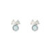 Ohrstecker Three Gems, Aqua Chalzedon, 925 Sterlingsilber 