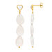 Ohrstecker VALENTINE PEARLS, lang, 18 Karat Gelbgold vergoldet 