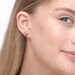 Ohrstecker Pink Valentine, 18 K Gelbgold vergoldet 