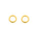Ohrstecker MINI Circle, 18 K Gelbgold vergoldet 