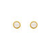 Ohrstecker mit Perle, 18 K Gelbgold vergoldet 