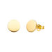 Ohrstecker Pl�ttchen 0,8 cm poliert, 18 K Gelbgold vergoldet 
