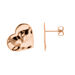 Ohrstecker BIG HEART, 18 K Rosegold vergoldet 