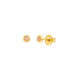 Ohrstecker Pure Peach Mondstein, 3mm, 925 Sterlingsilber 