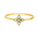 Ring BLOOM, Labradorit/Aventurin, 18 Karat Gelbgold vergoldet 
