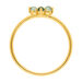 Ring BLOOM, Labradorit/Aventurin, 18 Karat Gelbgold vergoldet 