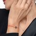 Freundschaftsarmband Disc HEART, 14 Karat Rosegold 
