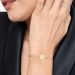 Freundschaftsarmband Disc STAR, 14 Karat Rosegold 