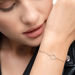 Freundschaftsarmband Circle mit Diamanten, 18 Karat Wei�gold 
