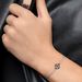 Freundschaftsarmband Clover, 14 Karat Wei�gold 