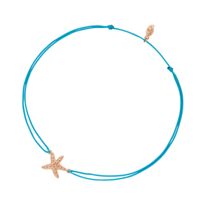 Fu�b�ndchen STARFISH, 18 K Rosegold vergoldet