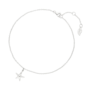 Fu�kette STARFISH, 925 Sterlingsilber