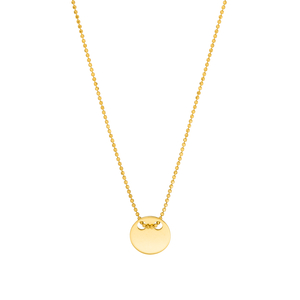 Halskette Plate, 14 Karat Gelbgold