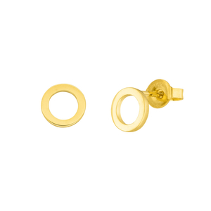 Ohrstecker Circle, 14 Karat Gelbgold