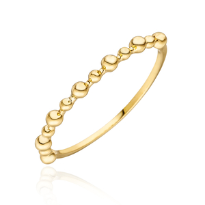 Ring Kugel, 18 Karat Gelbgold