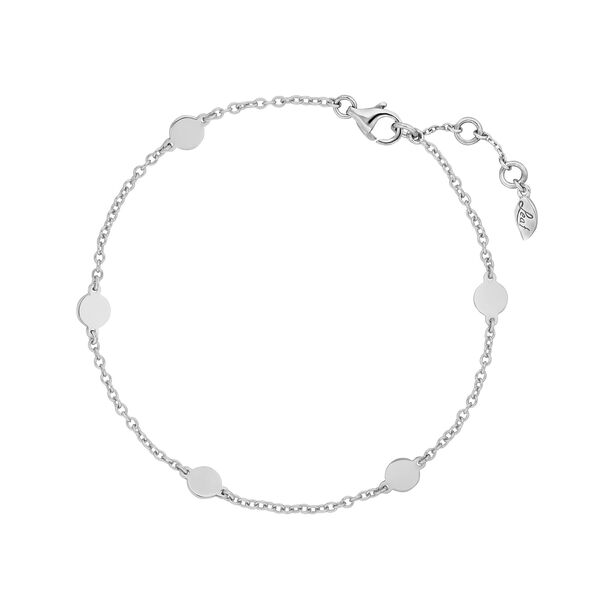Armkettchen Basic mit Pl�ttchen, 925 Sterlingsilber