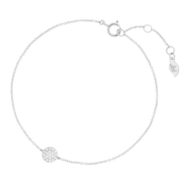Armkette Pav� mit Diamanten, 18 Karat Wei�gold