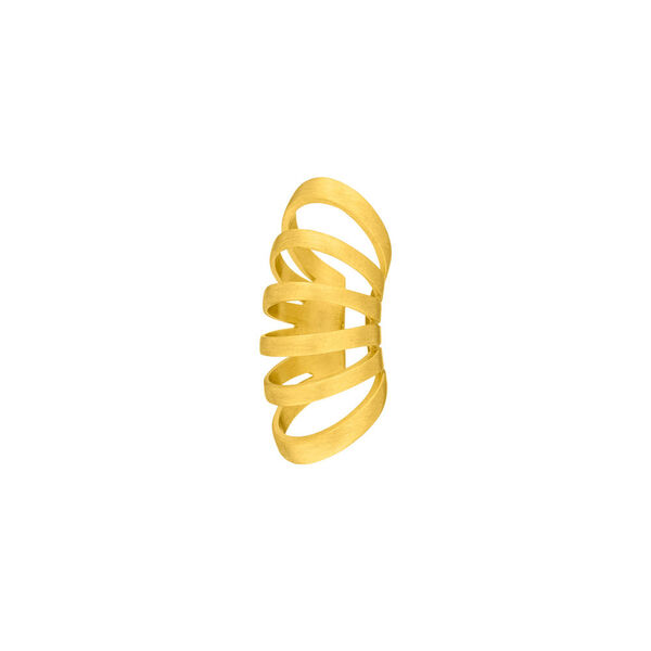 Earcuff Rock, 18 K Gelbgold vergoldet