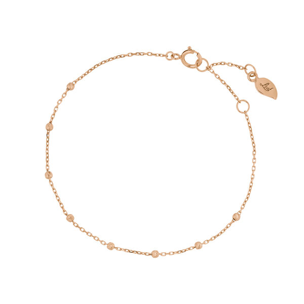 Armkette Beads, 14 Karat Rosegold 