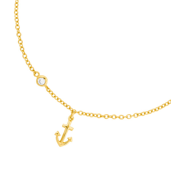 Fu�kette ANCHOR, 18 K Gelbgold vergoldet 
