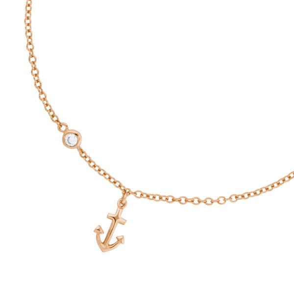 Fu�kette ANCHOR, 18 K Rosegold vergoldet 