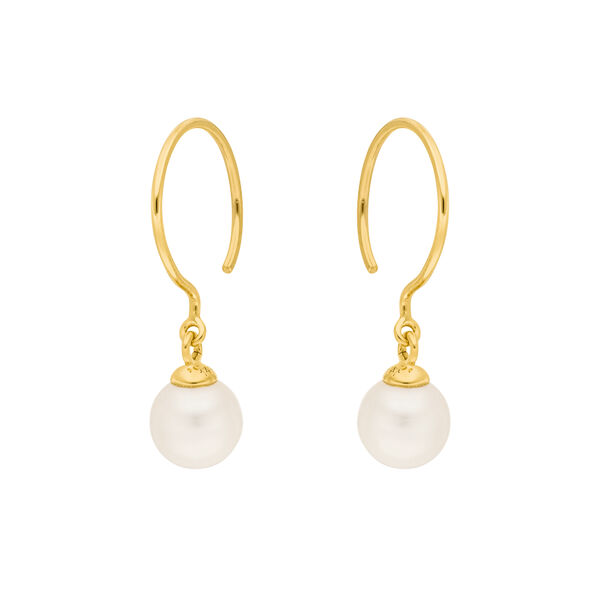 Ohrh�nger Single Pearls, 14 Karat Gelbgold 