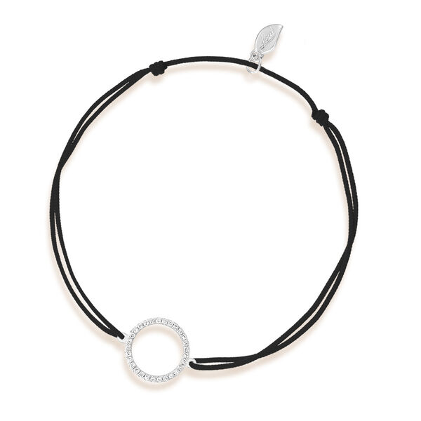 Freundschaftsarmband Circle mit Diamanten, 18 Karat Wei�gold