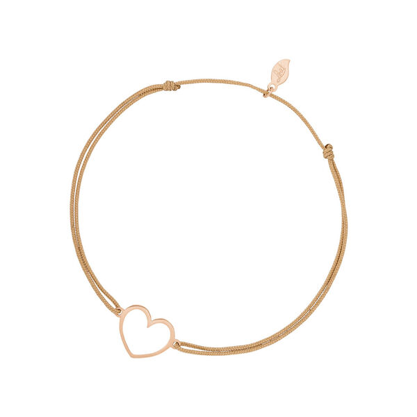 Freundschaftsarmband GENTLE HEART, 14 Karat Rosegold