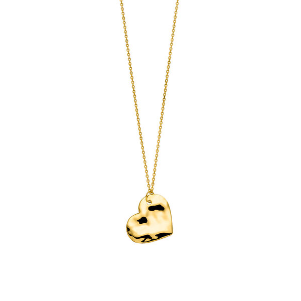 Halskette BIG HEART, 18 K Gelbgold vergoldet