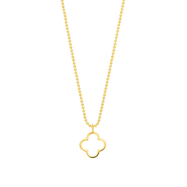 Halskette GENTLE CLOVER, 14 Karat Gelbgold