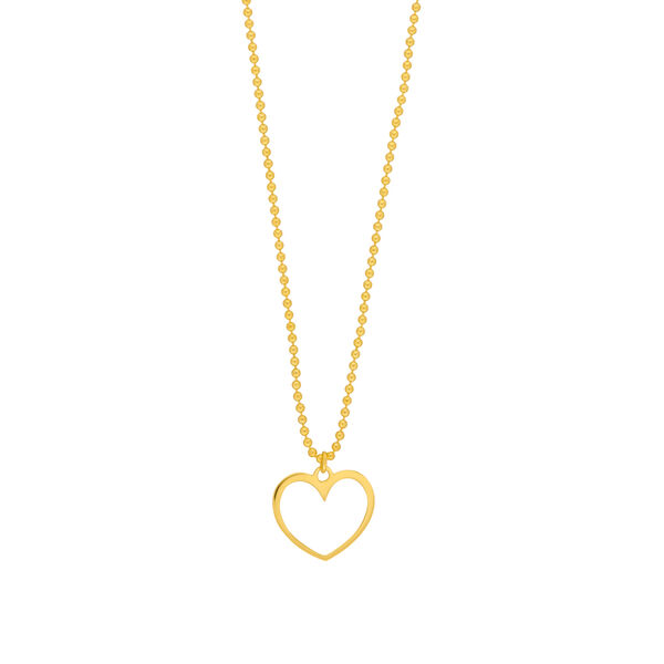 Halskette GENTLE HEART, 14 Karat Gelbgold