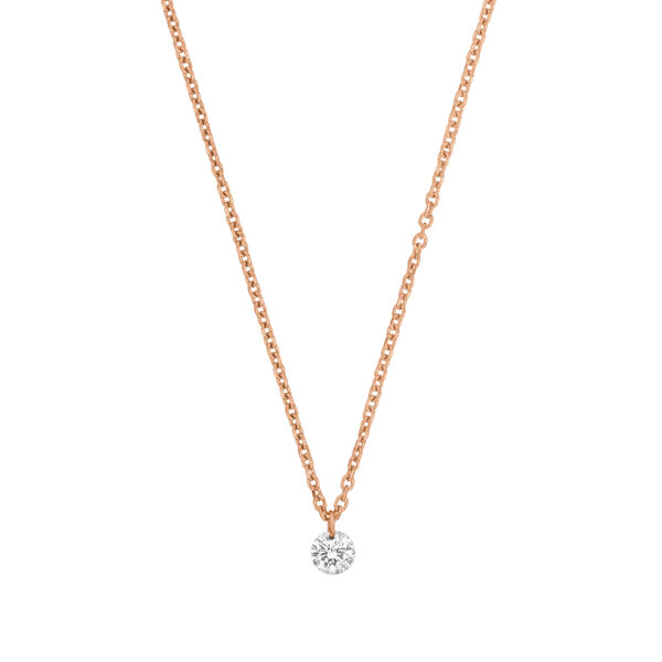 Halskette PURE Diamant, 18 Karat Rosegold