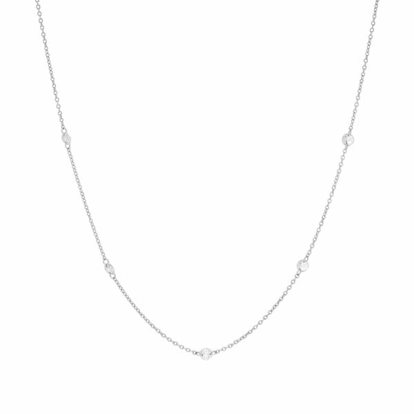 Halskette PURE Quintruple Diamant, 18 Karat Wei�gold
