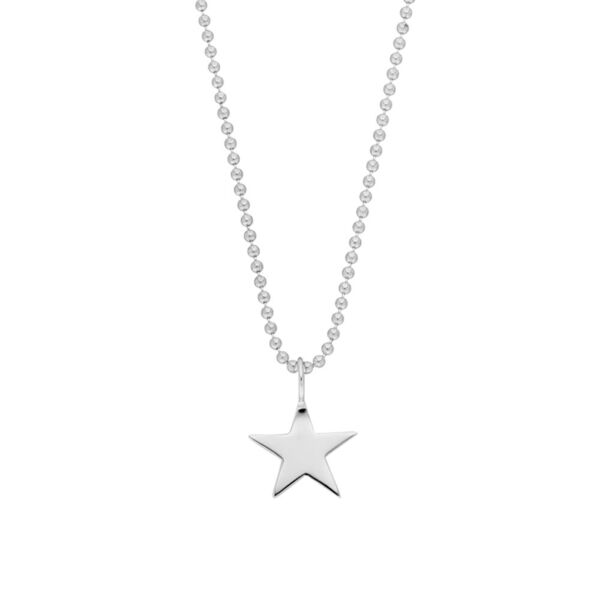 Halskette STAR, 14 Karat Wei�gold