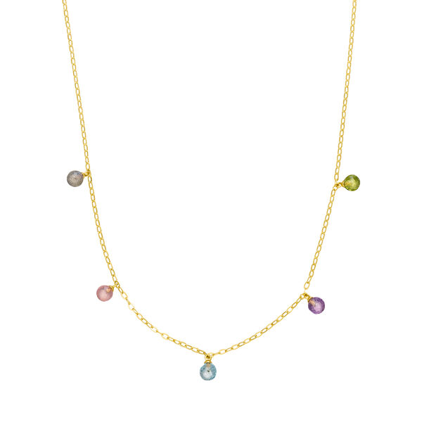Halskette SWEET GEMS, 14 Karat Gelbgold