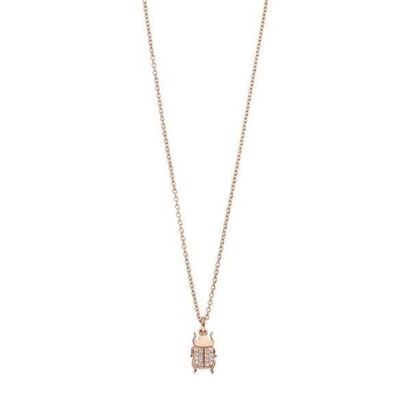 Halskette Skarab�us, 45cm, 18 Karat Rosegold vergoldet