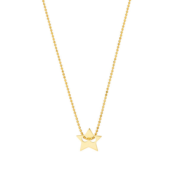 Halskette Star, 14 Karat Gelbgold